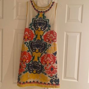 Shoshanna.embroidered shift dress